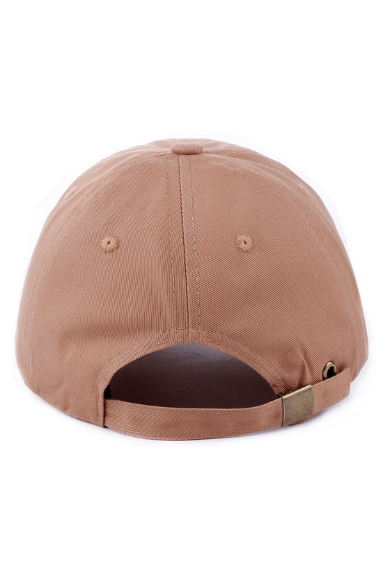 EMBROIDERED COTTON BASEBALL CAP