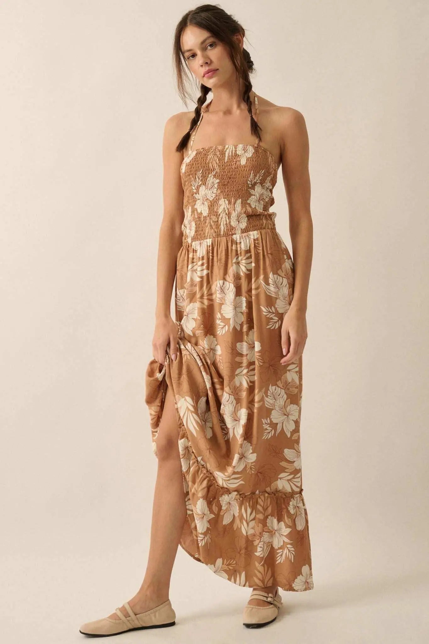 THE RIVIERA FLORAL DRESS
