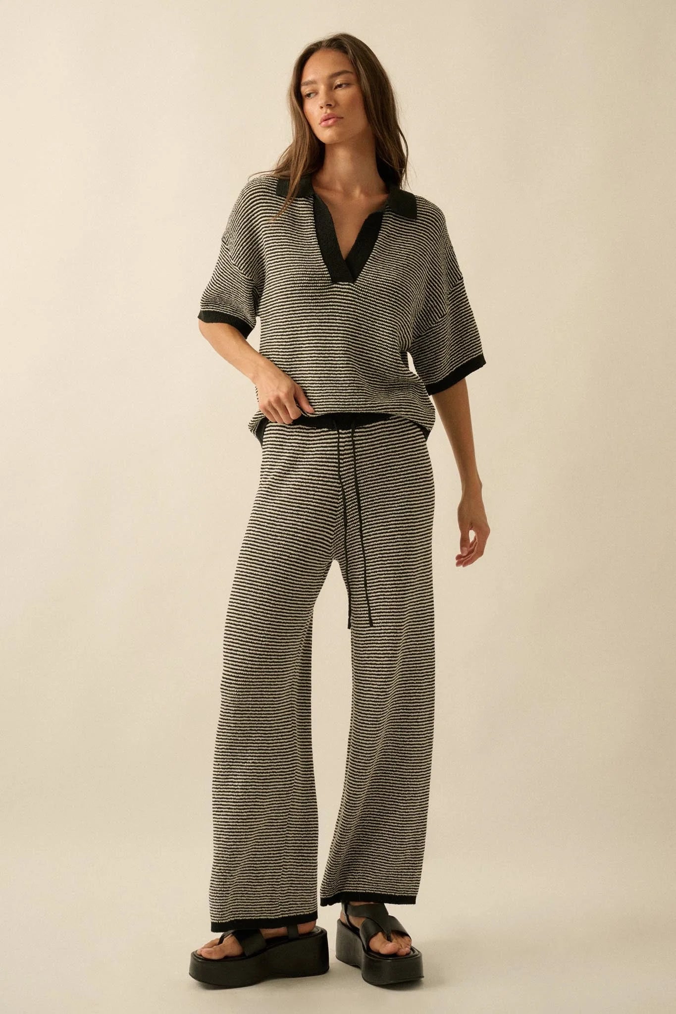 THE AYDEN STRIPED KNIT SET