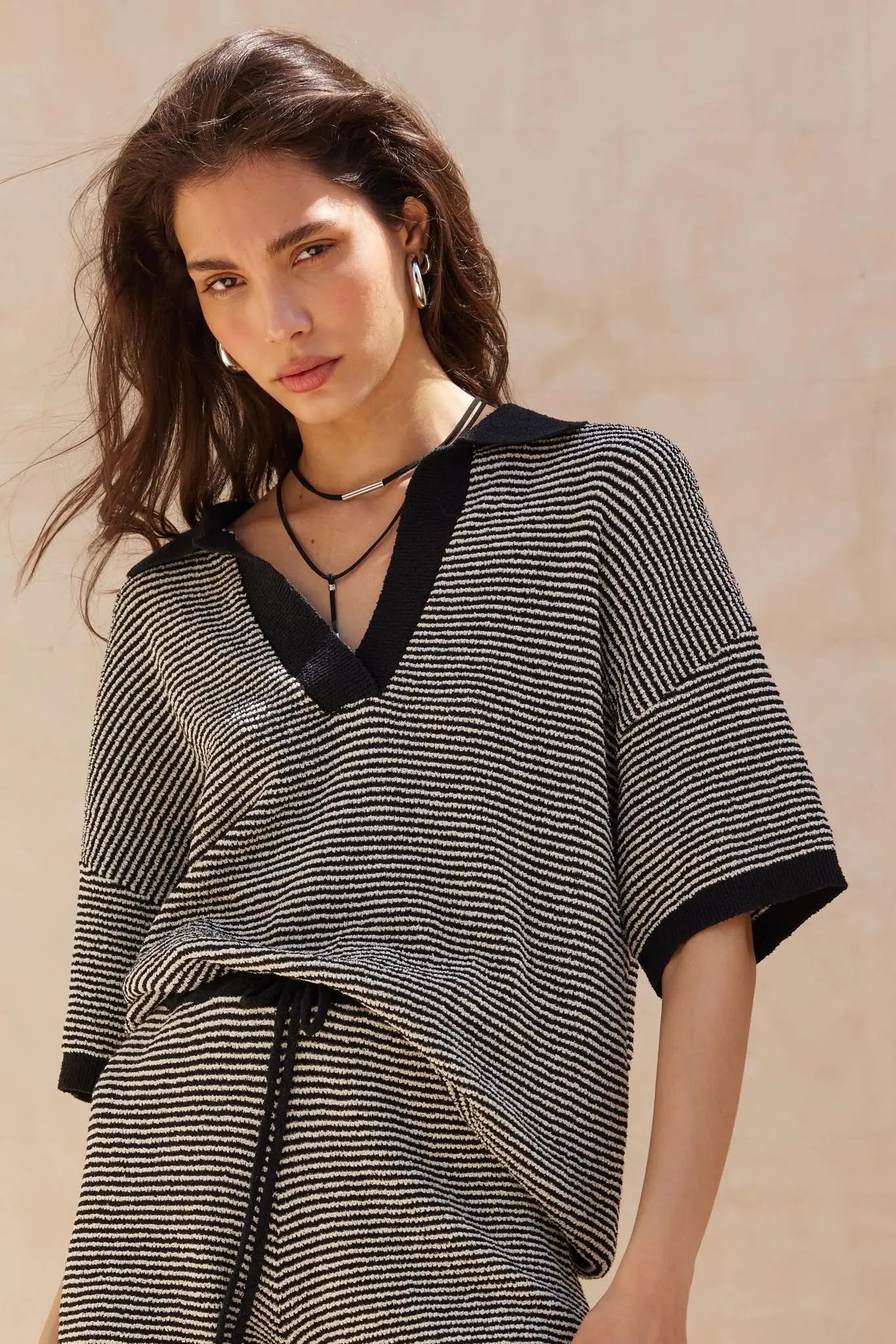THE AYDEN STRIPED KNIT SET