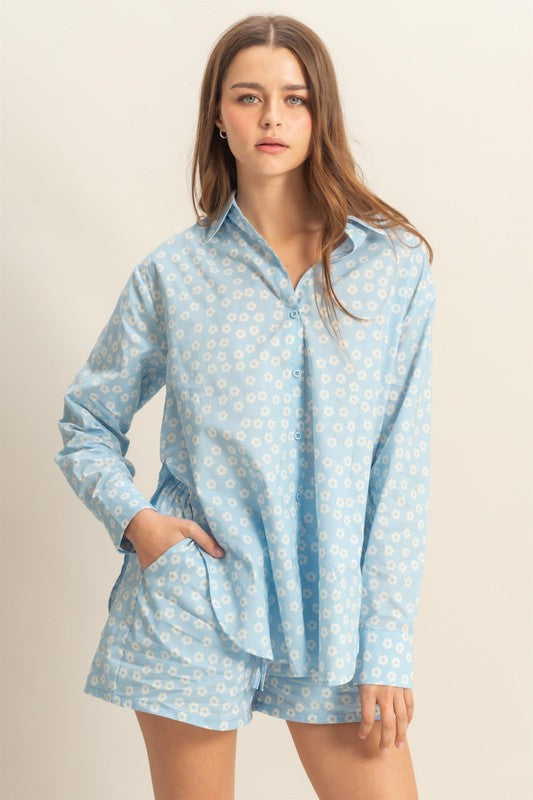 COTTON FLORAL SHIRT