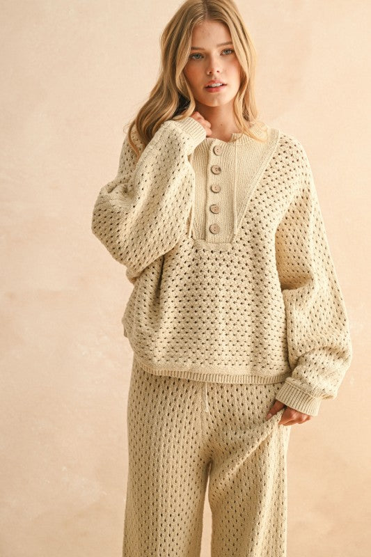 PREMIUM LINE | THE CROCHET KNITTED PULLOVER