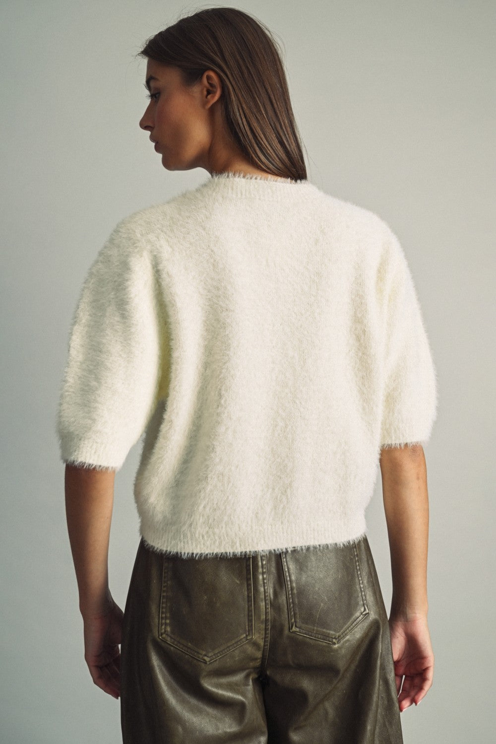 THE FLUFFY FAUX-FUR SWEATER