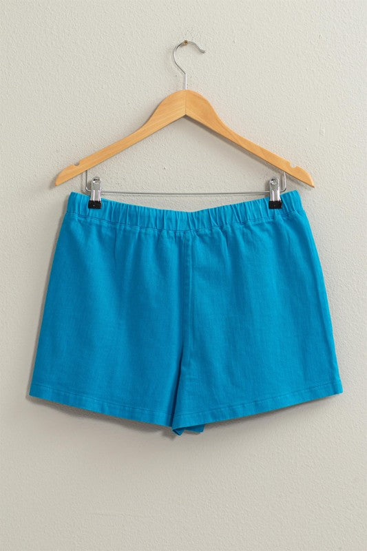 PATCH POCKET DRAWSTRING SHORTS | NEW COLOR