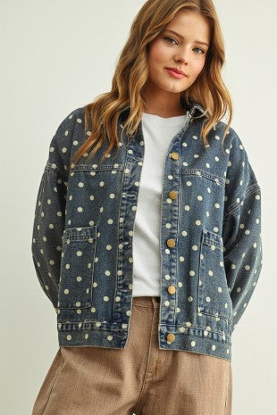 PREMIUM LINE | SPOTTED IN DENIM JACKET