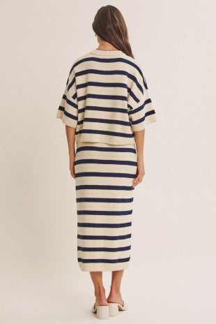 THE WEEKEND COTTON STRIPE SET