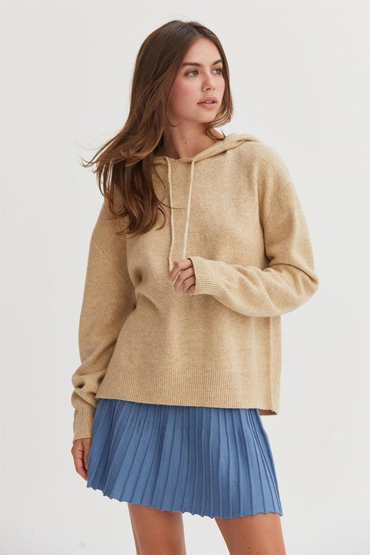 DRAWSTRING HOODIE SWEATER