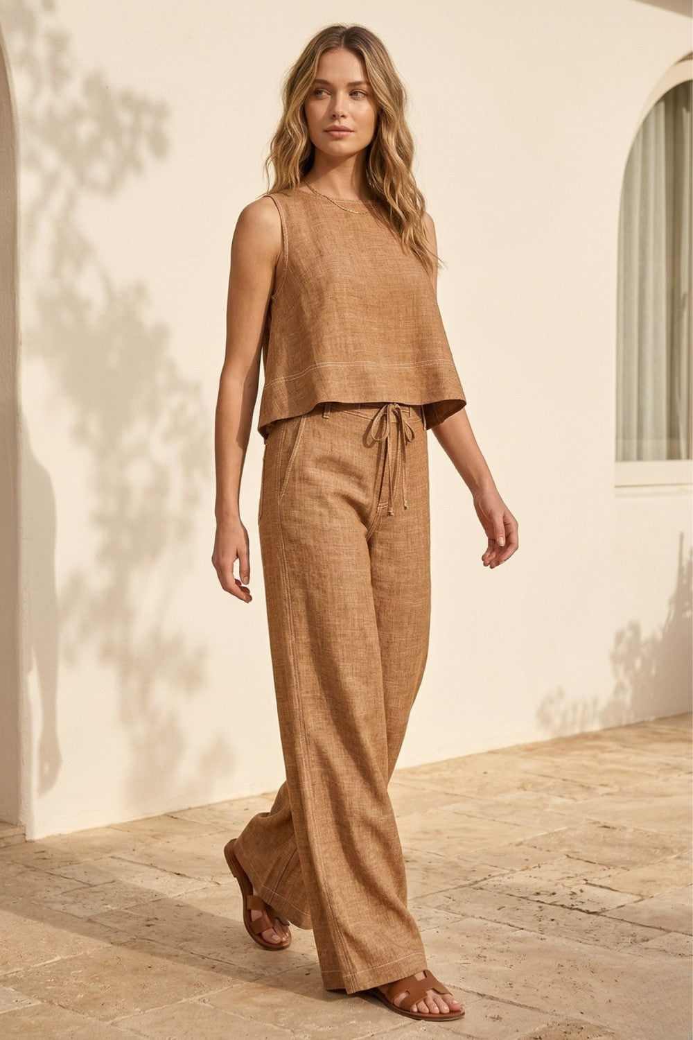 THE SANDBAR LINEN TOP