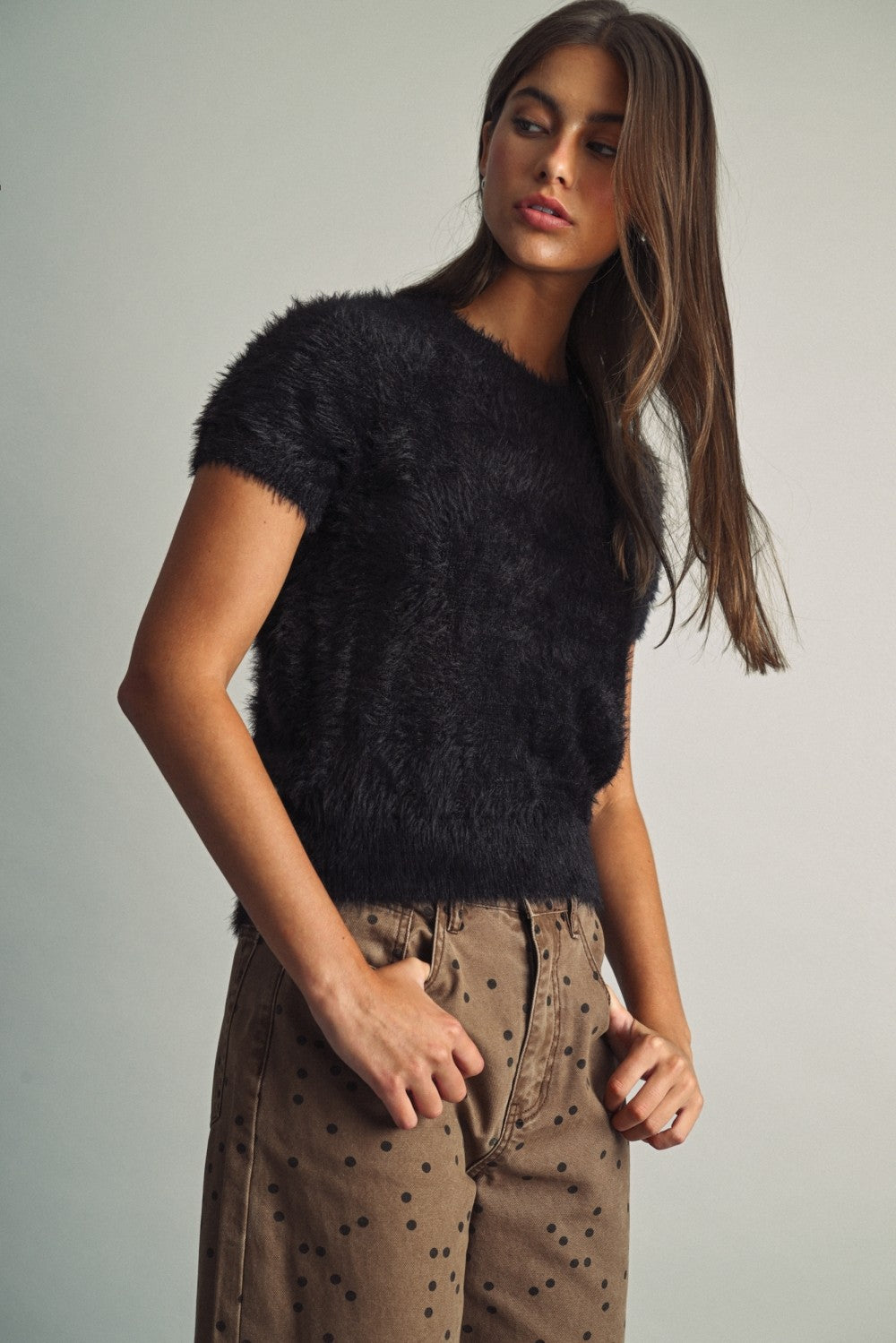 THE FLUFFY FAUX-FUR SWEATER | NEW COLOR