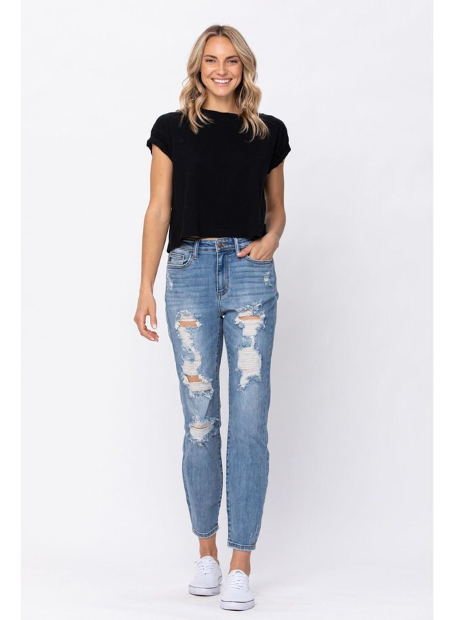 HIGH RISE BOYFRIEND FIT JUDY BLUE