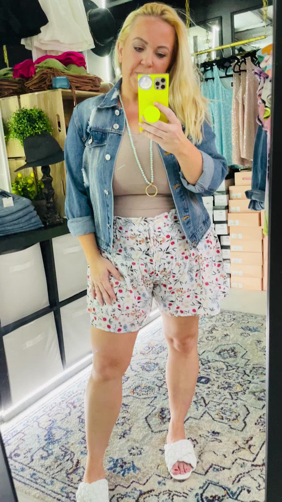 FLORAL SWING SHORTS