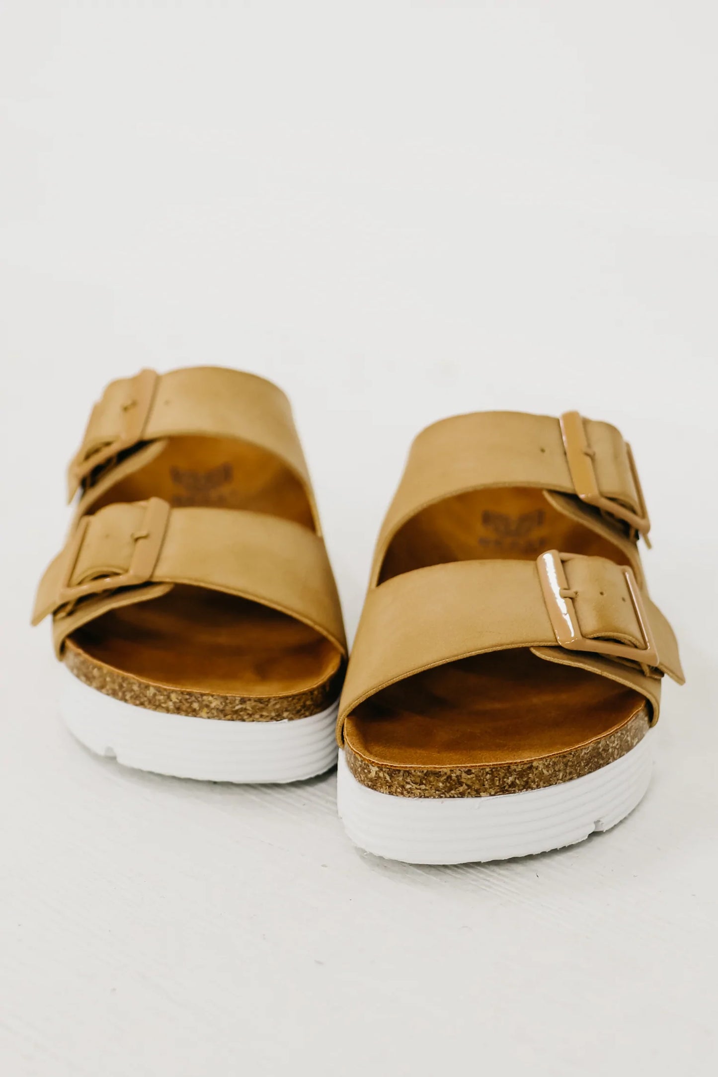 THE MOLLY BUCKLE SANDAL - TAUPE