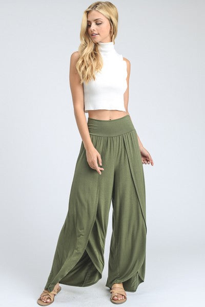 THE TULIP PANT- OLIVE