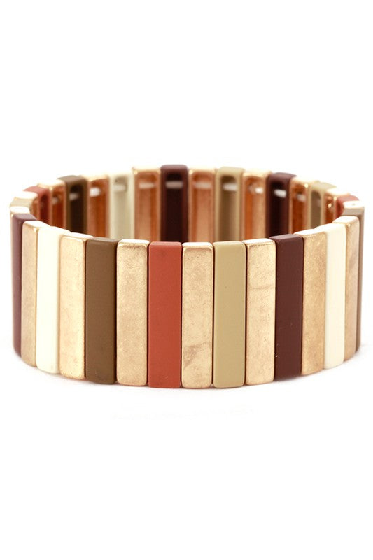 RUBBER COATED METAL BRACELET