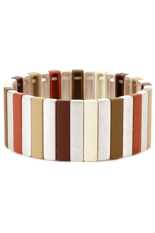 RUBBER COATED METAL BRACELET