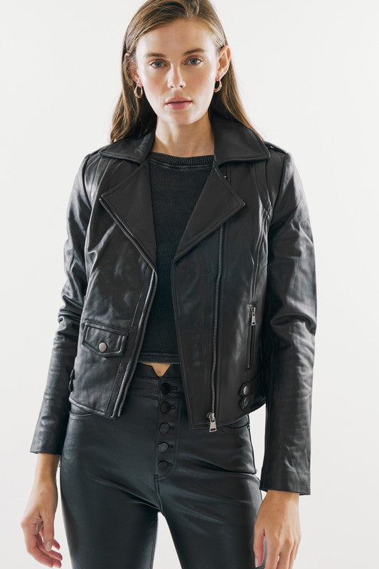 KANCAN LEATHER MOTO JACKET