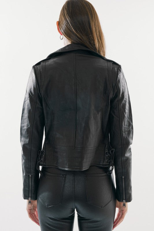 KANCAN LEATHER MOTO JACKET