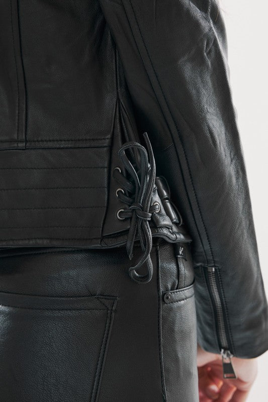 KANCAN LEATHER MOTO JACKET