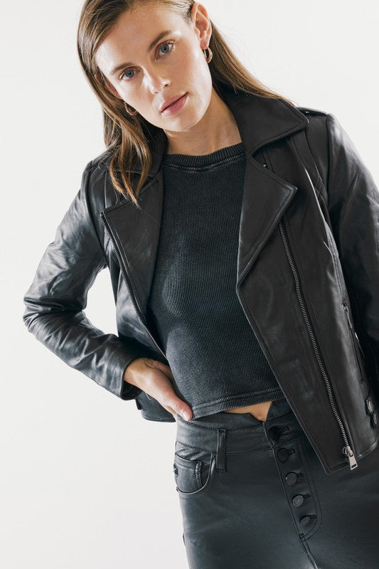 KANCAN LEATHER MOTO JACKET