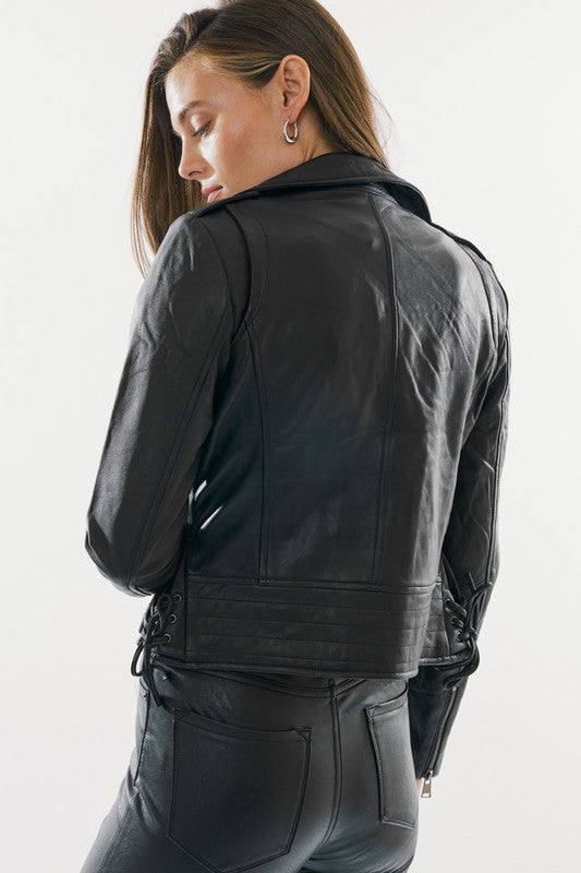 KANCAN LEATHER MOTO JACKET