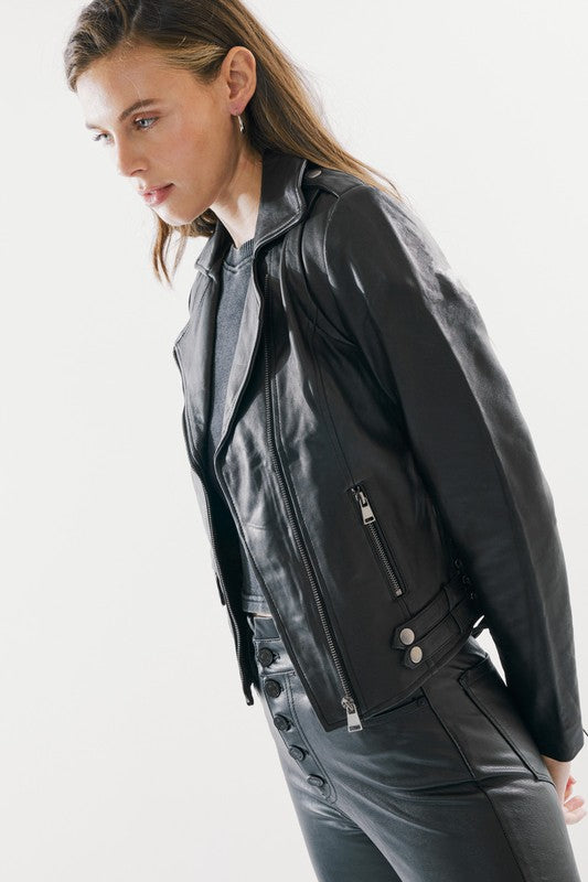 KANCAN LEATHER MOTO JACKET