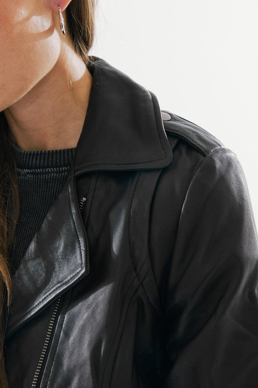 KANCAN LEATHER MOTO JACKET