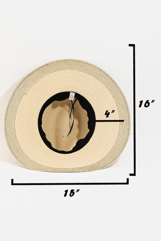 ROPE STRAW HAT - TAN