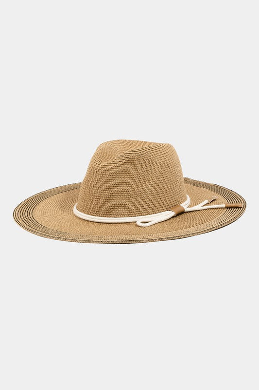 ROPE STRAW HAT - TAN