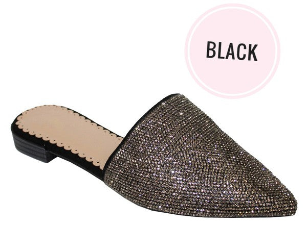 ALL THAT SHINE RHINESTONE MULE