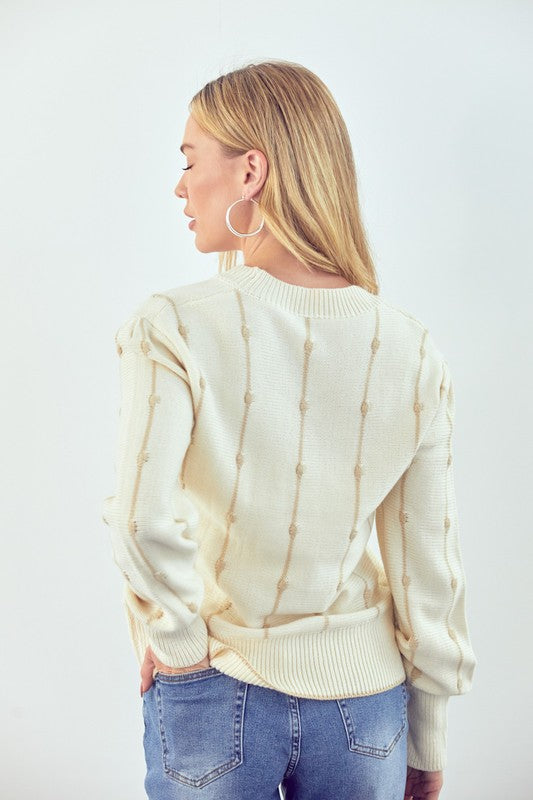 VERTICAL STRIPE SWEATER