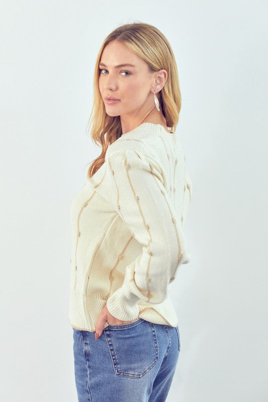 VERTICAL STRIPE SWEATER