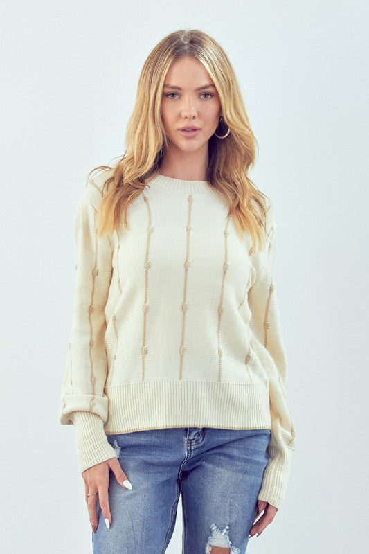 VERTICAL STRIPE SWEATER