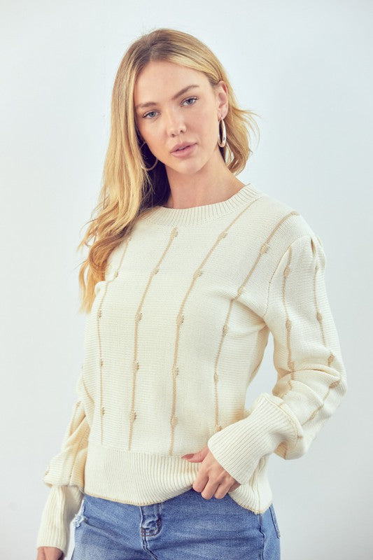 VERTICAL STRIPE SWEATER