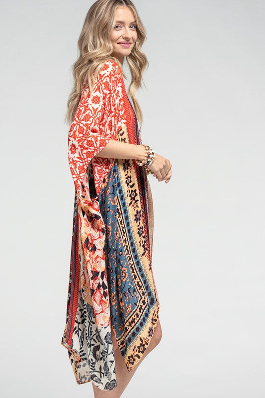 MOROCCAN FLORAL KIMONO