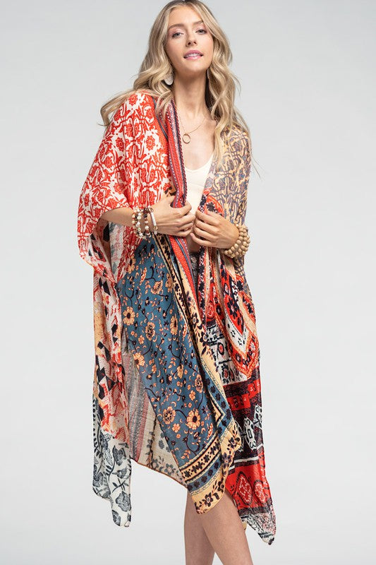 MOROCCAN FLORAL KIMONO