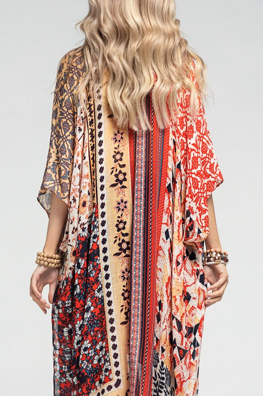 MOROCCAN FLORAL KIMONO