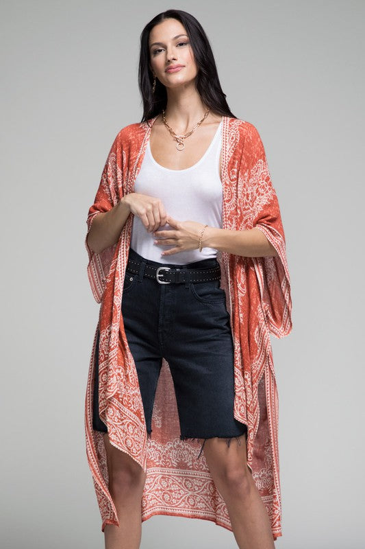 DAMASK PAISLEY KIMONO