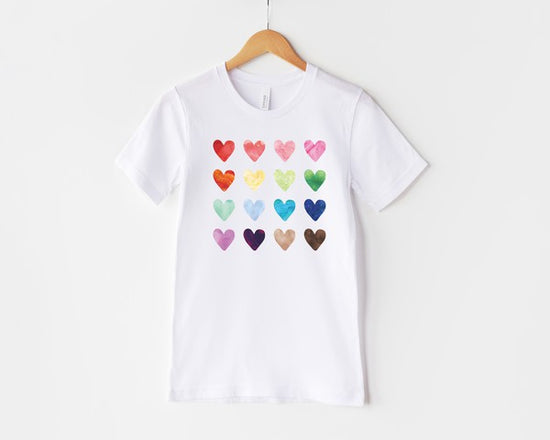 WATERCOLOR HEART TEE