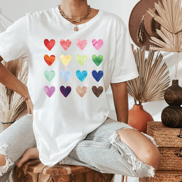 WATERCOLOR HEART TEE