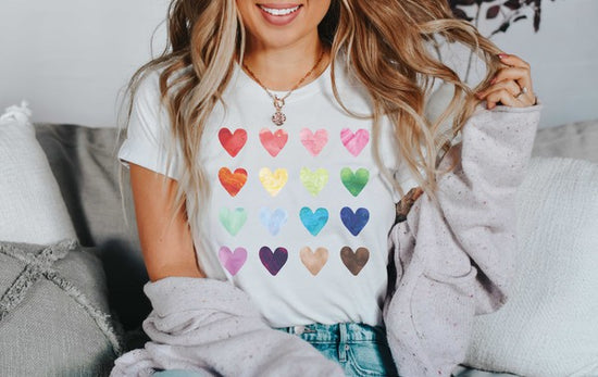 WATERCOLOR HEART TEE