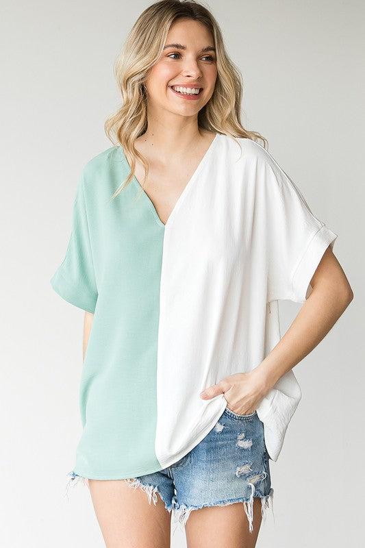 THE COLOR BLOCK TOP