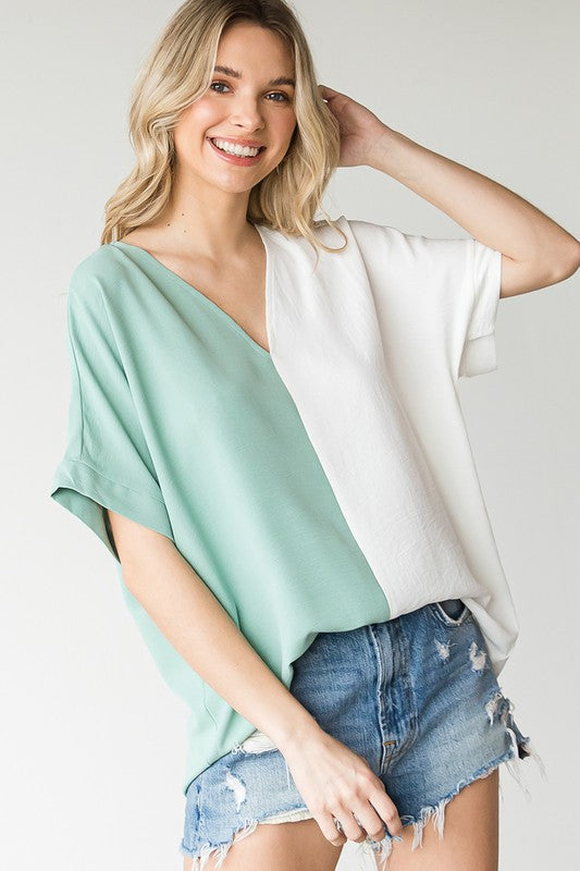 THE COLOR BLOCK TOP