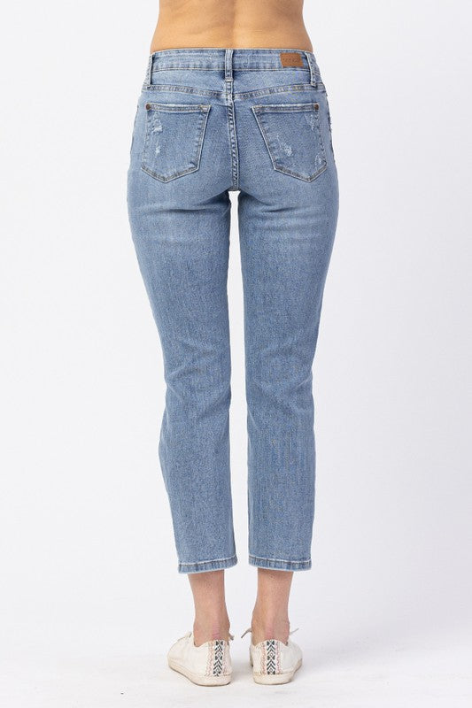 HIGH WAIST DESTROYED BOYFRIEND FIT - RESTOCKED
