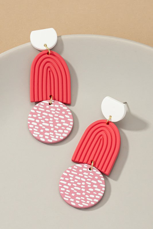 GEO DROP EARRINGS