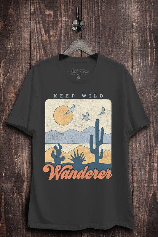 KEEP WILD & WANDERER TEE