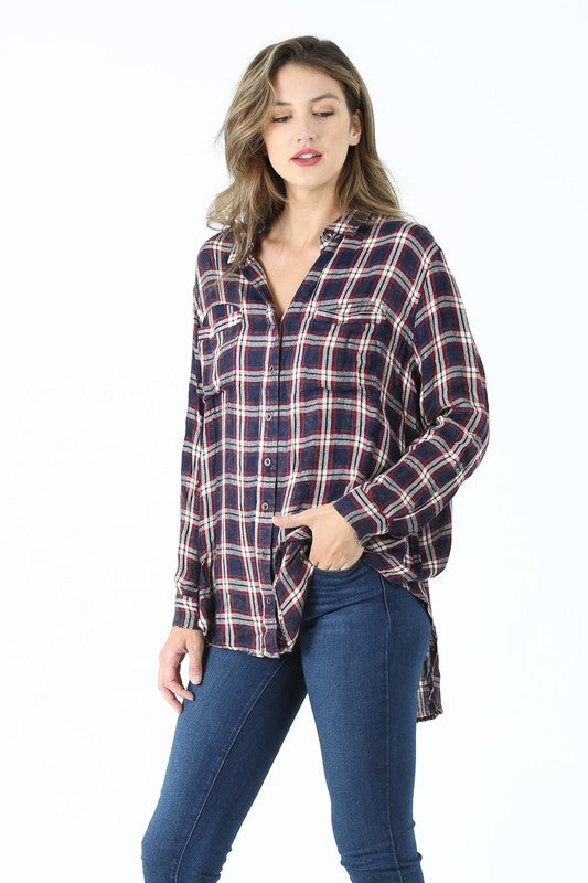 OVERSIZE PLAID SHIRT