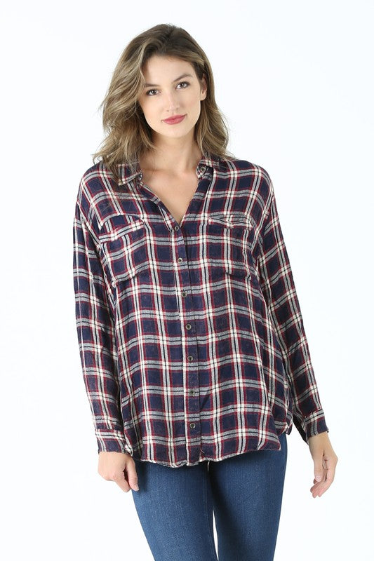 OVERSIZE PLAID SHIRT