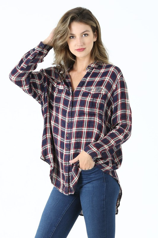 OVERSIZE PLAID SHIRT