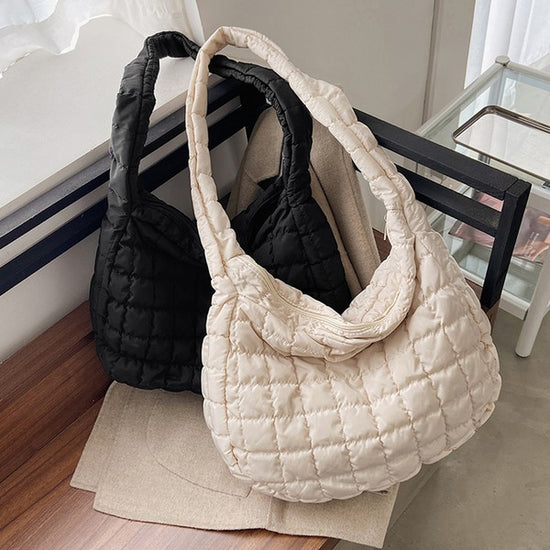 THE PICK YOUR COLOR QUILTED PUFFER BAG