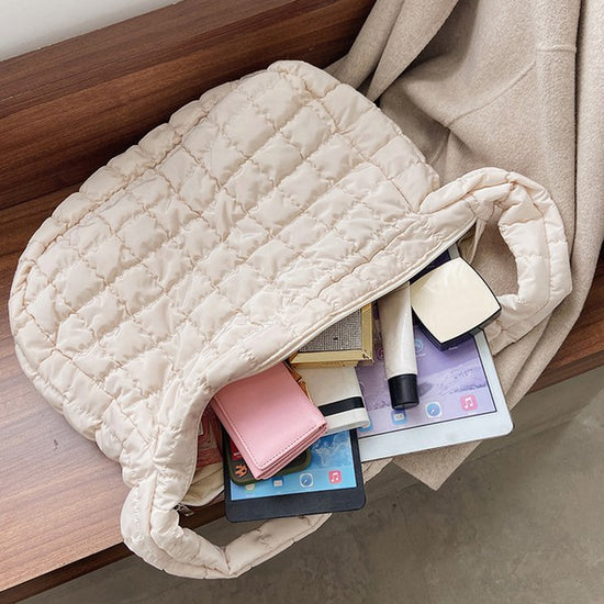 THE PICK YOUR COLOR QUILTED PUFFER BAG